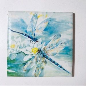 Dragonfly Ceramic Cup Coasters, Dragonfly Coaster Set